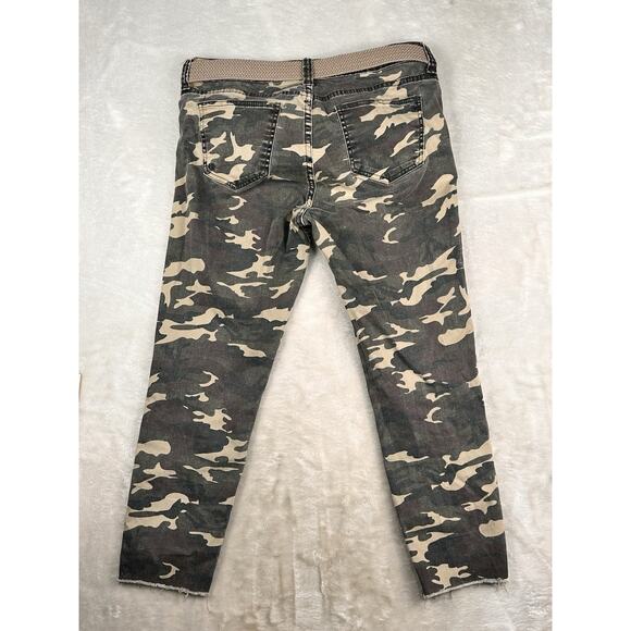 KUT From The Kloth (Size 10) Connie Mid Rise Ankle Skinny Camo Jeans - Picture 2 of 8